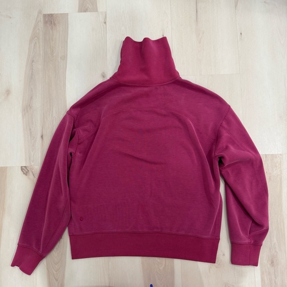 Lululemon Softstreme Turtleneck Pullover Pomegranate Pink W3GDVS Women's 2 - Picture 7 of 13
